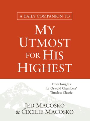 cover image of A Daily Companion to My Utmost for His Highest